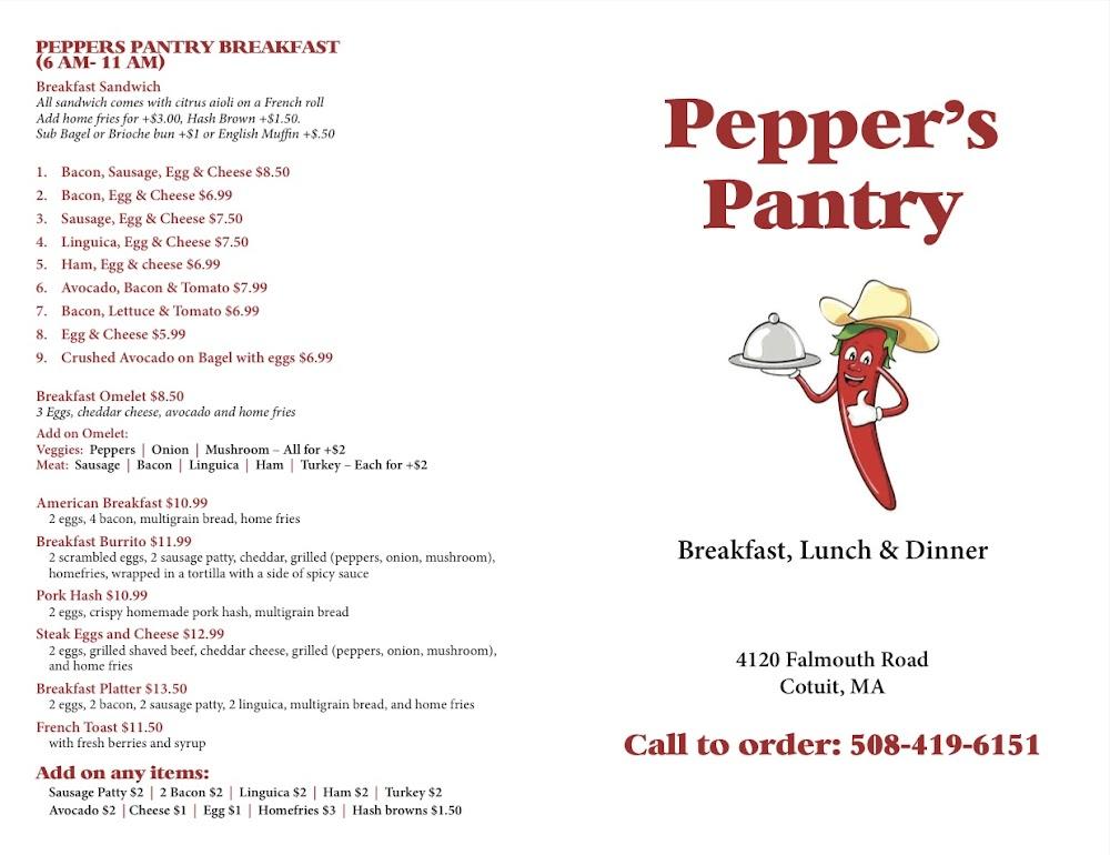 Pepper's Pantry Menu image 2